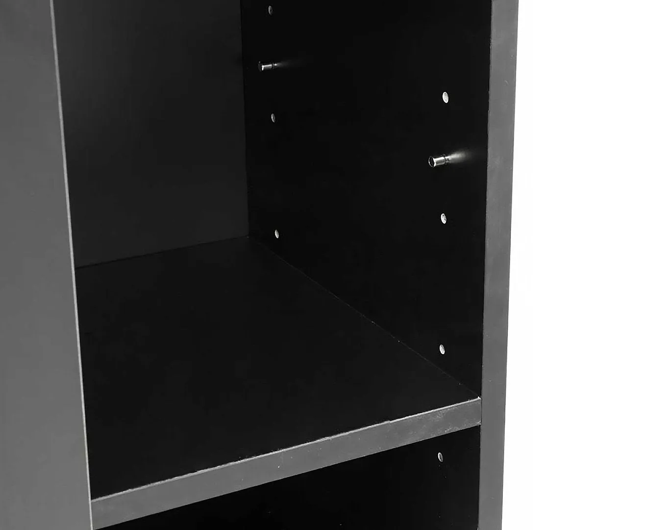 21 Pairs Shoe Cabinet Rack Storage Organiser Shelf 2 Doors Cupboard Black