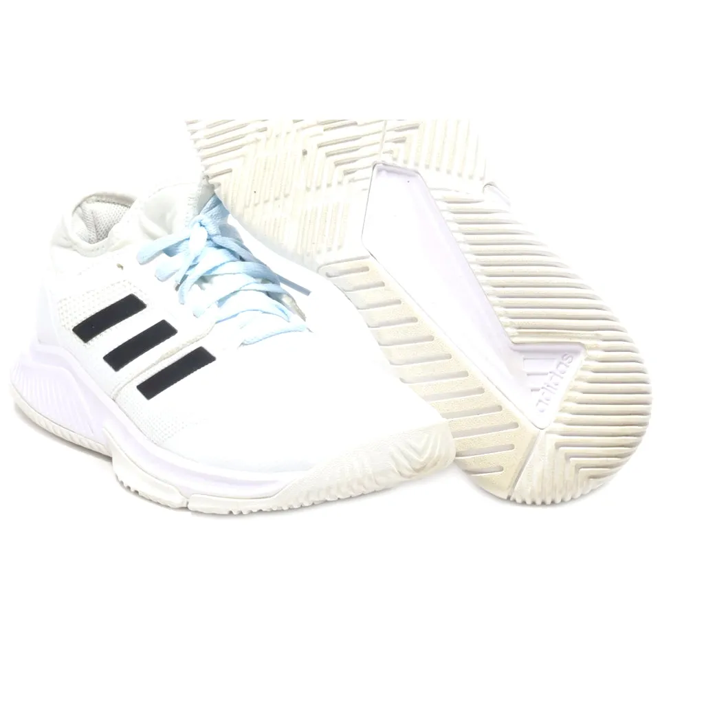 Adidas Court Team Bounce In Sport Shoes Fabric White Colour For Men