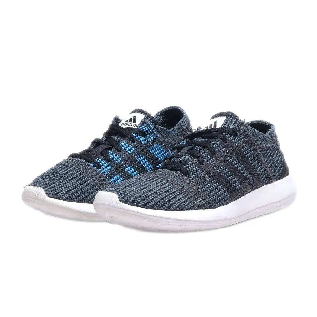 Adidas Element Refine Tricot Sport Shoes Fabric Black Colour For Kids