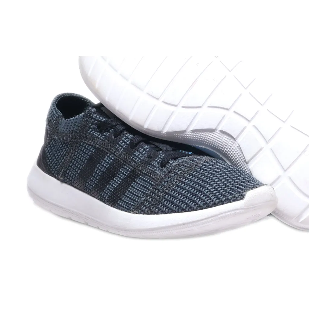 Adidas Element Refine Tricot Sport Shoes Fabric Black Colour For Kids