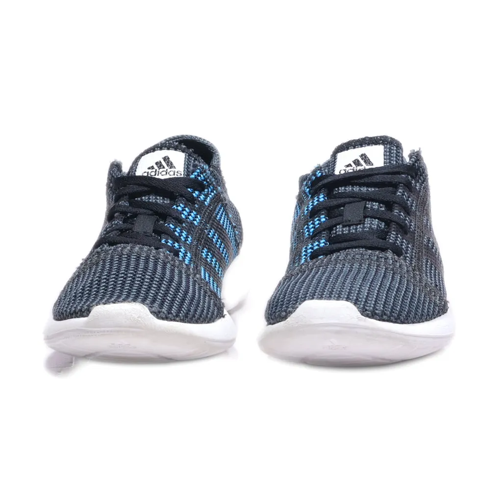 Adidas Element Refine Tricot Sport Shoes Fabric Black Colour For Kids