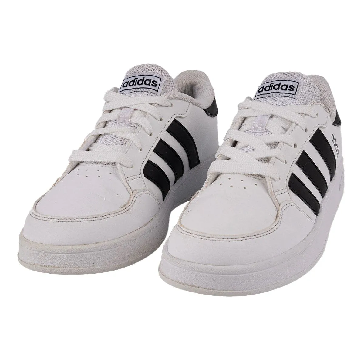 Adidas Grand Court Sneakers Leather White Colour For Kids