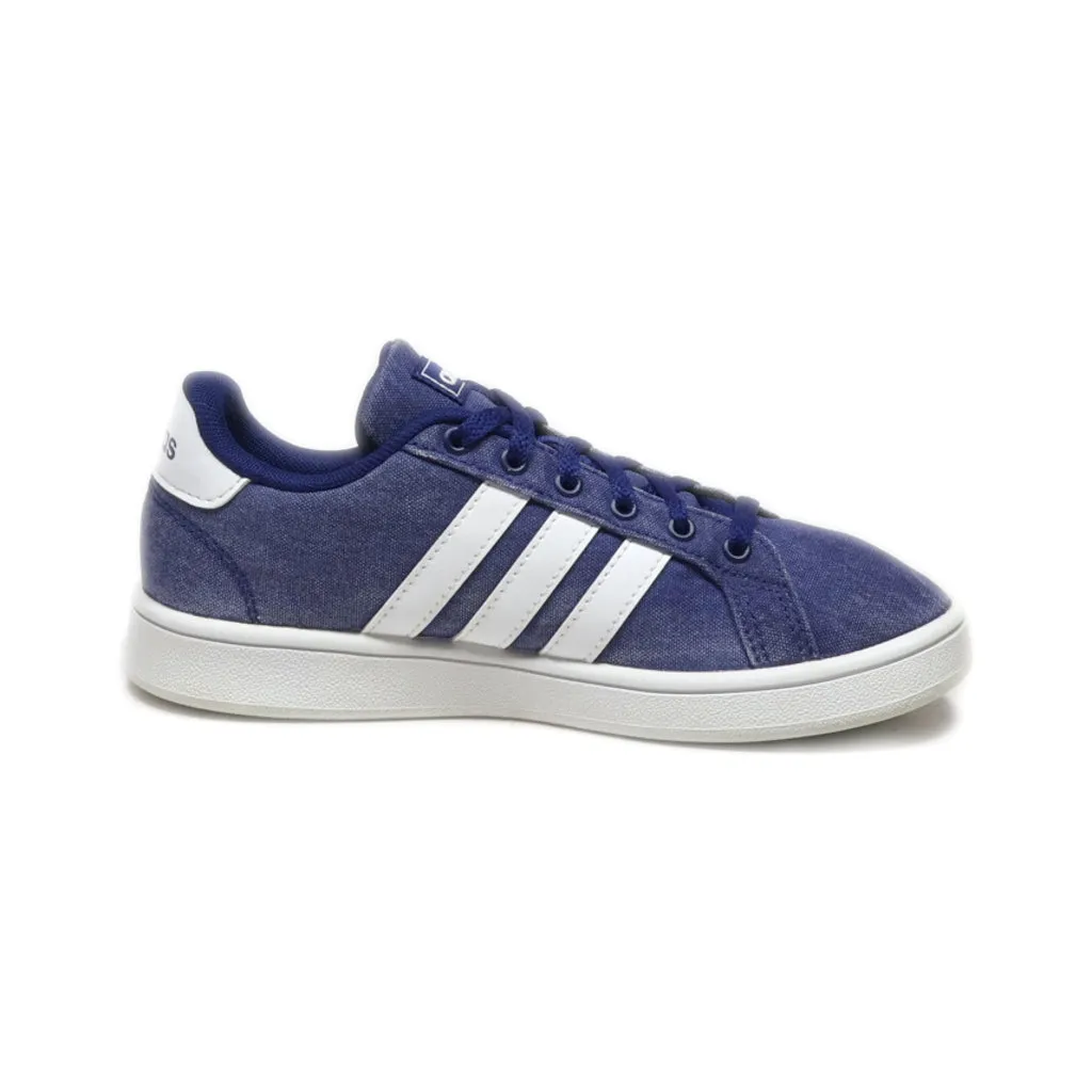 Adidas Neo Grand Court K Sneakers Fabric Blue Colour For Kids