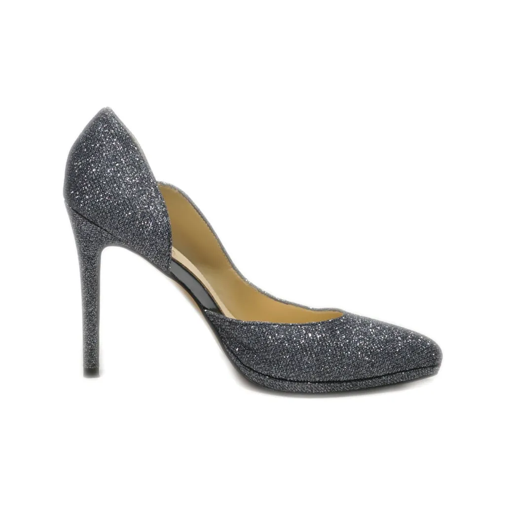 Alesya High-Heel Shoes Fabric Grey Colour For Women