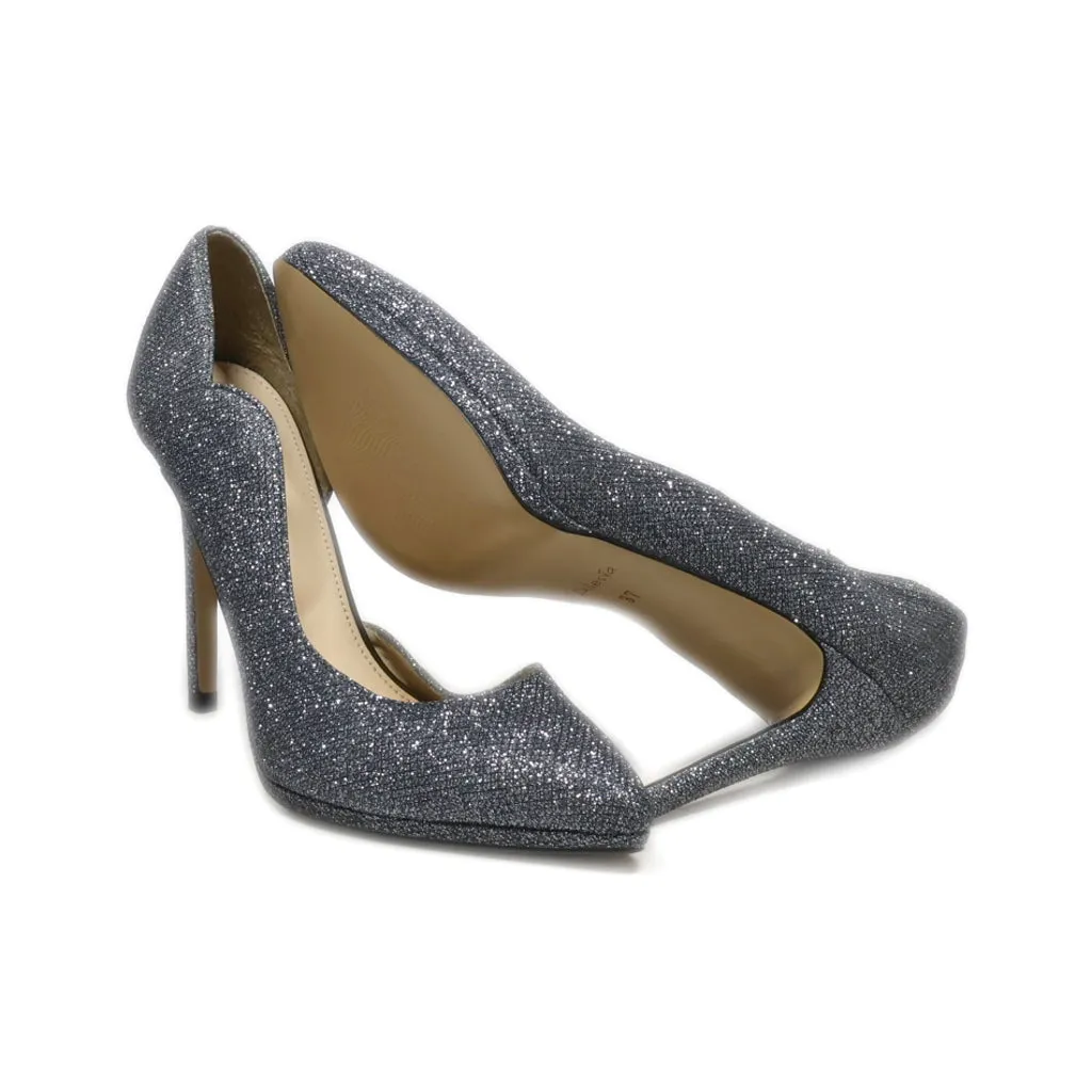 Alesya High-Heel Shoes Fabric Grey Colour For Women