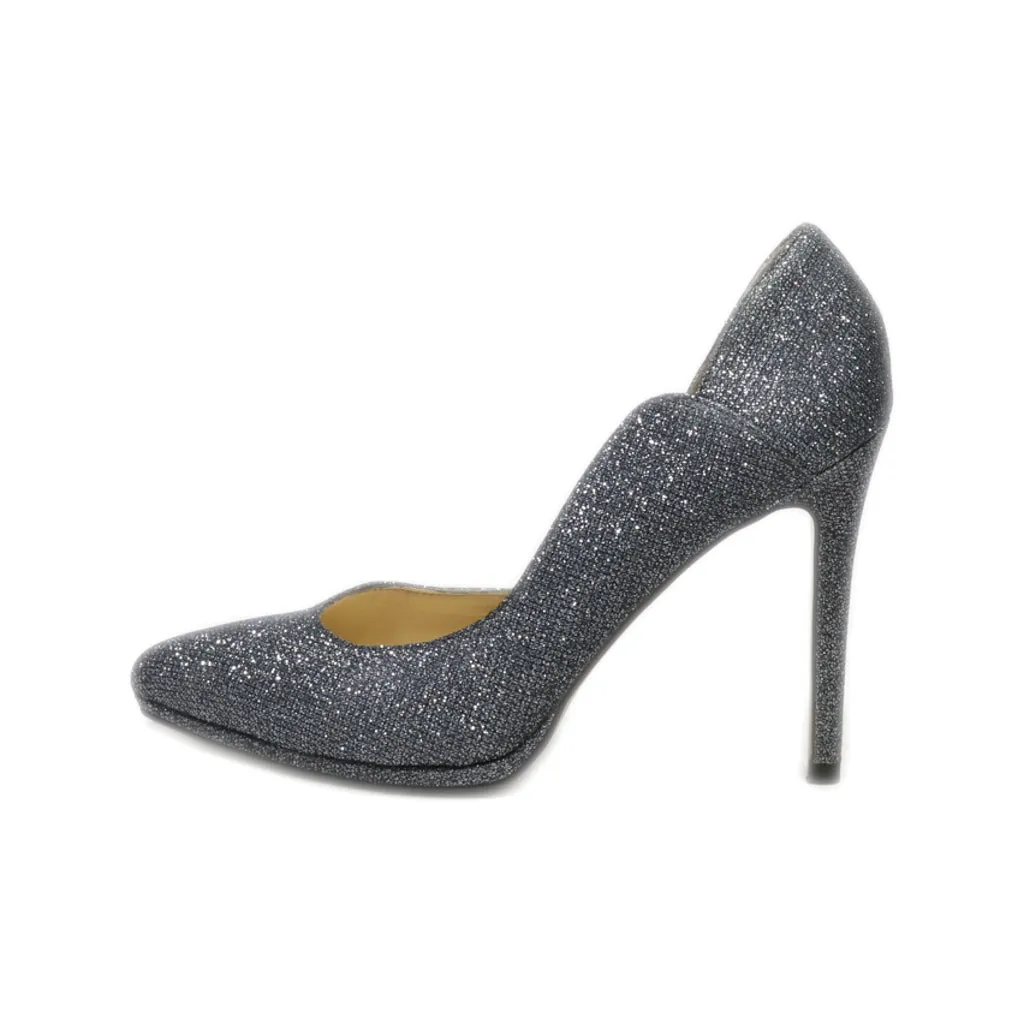 Alesya High-Heel Shoes Fabric Grey Colour For Women