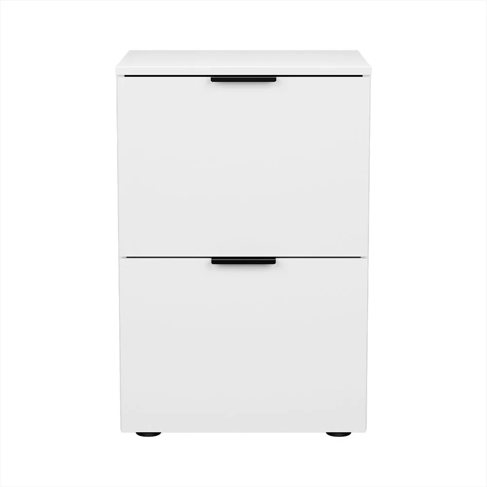 Artiss Filing Cabinet Files Storage Office Shelves File Organiser White 2 Drawer