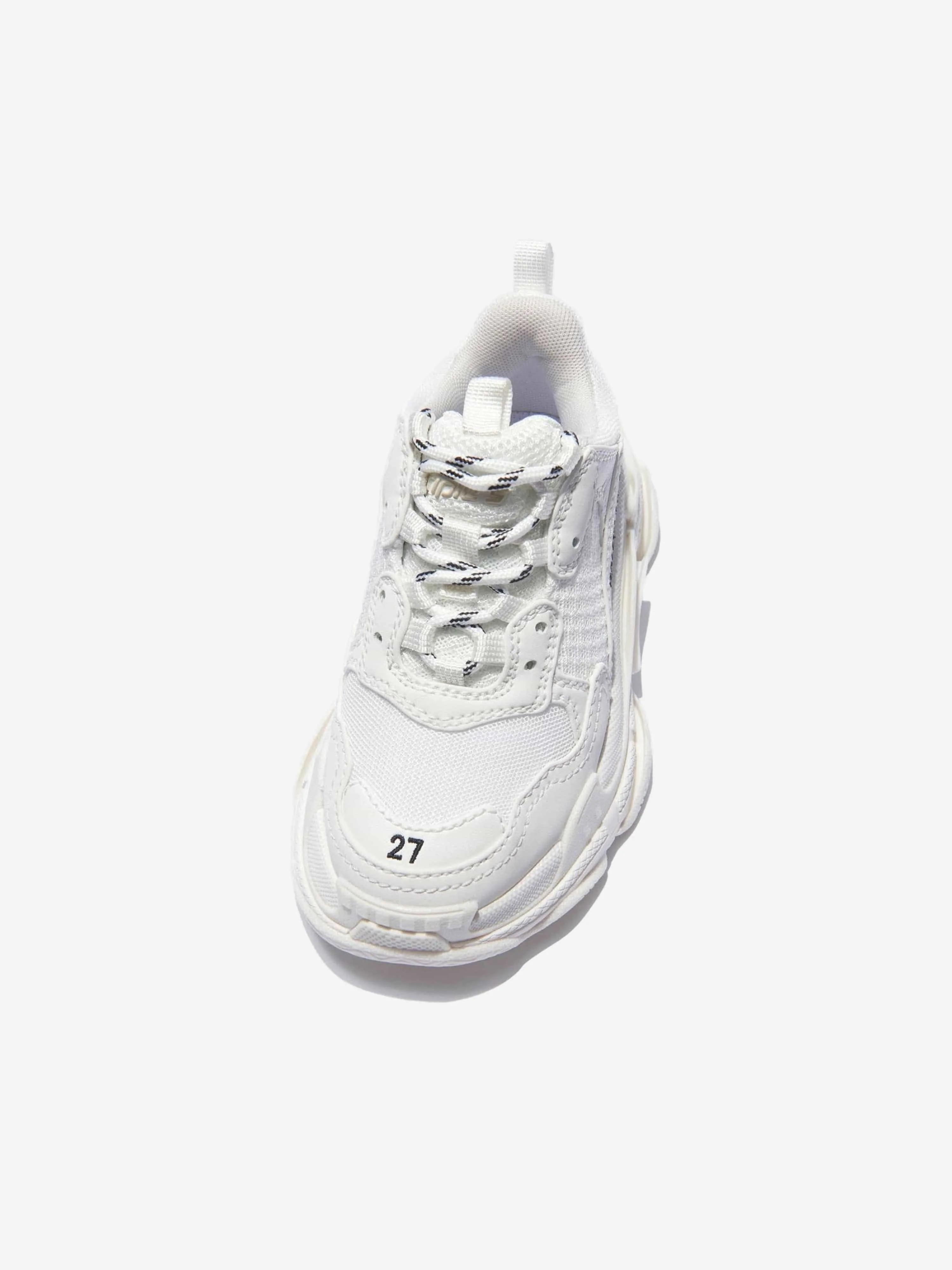 Balenciaga Kids Triple S Trainers in White