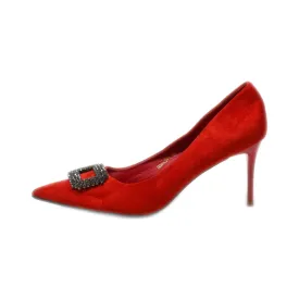 Bigtree High-Heel Shoes Suede Red Colour For Women