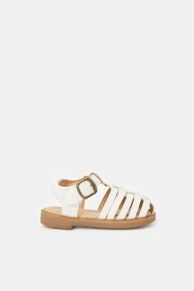 Boys White Fisherman Sandal