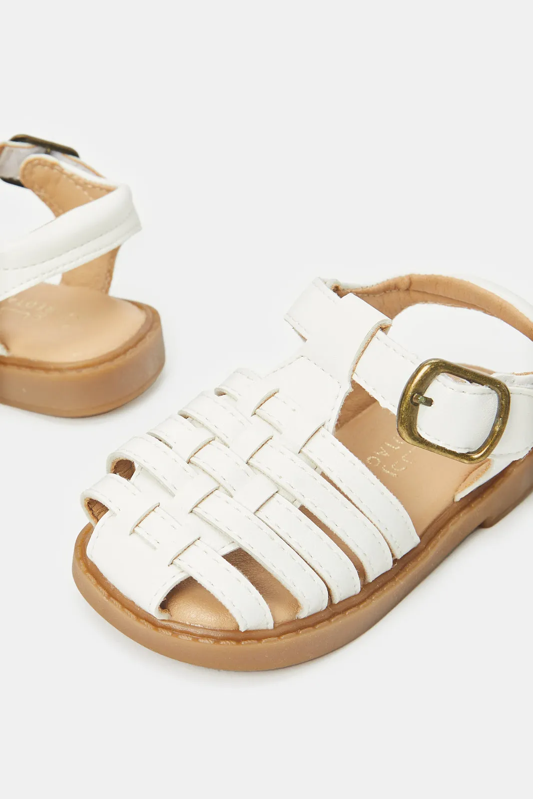 Boys White Fisherman Sandal