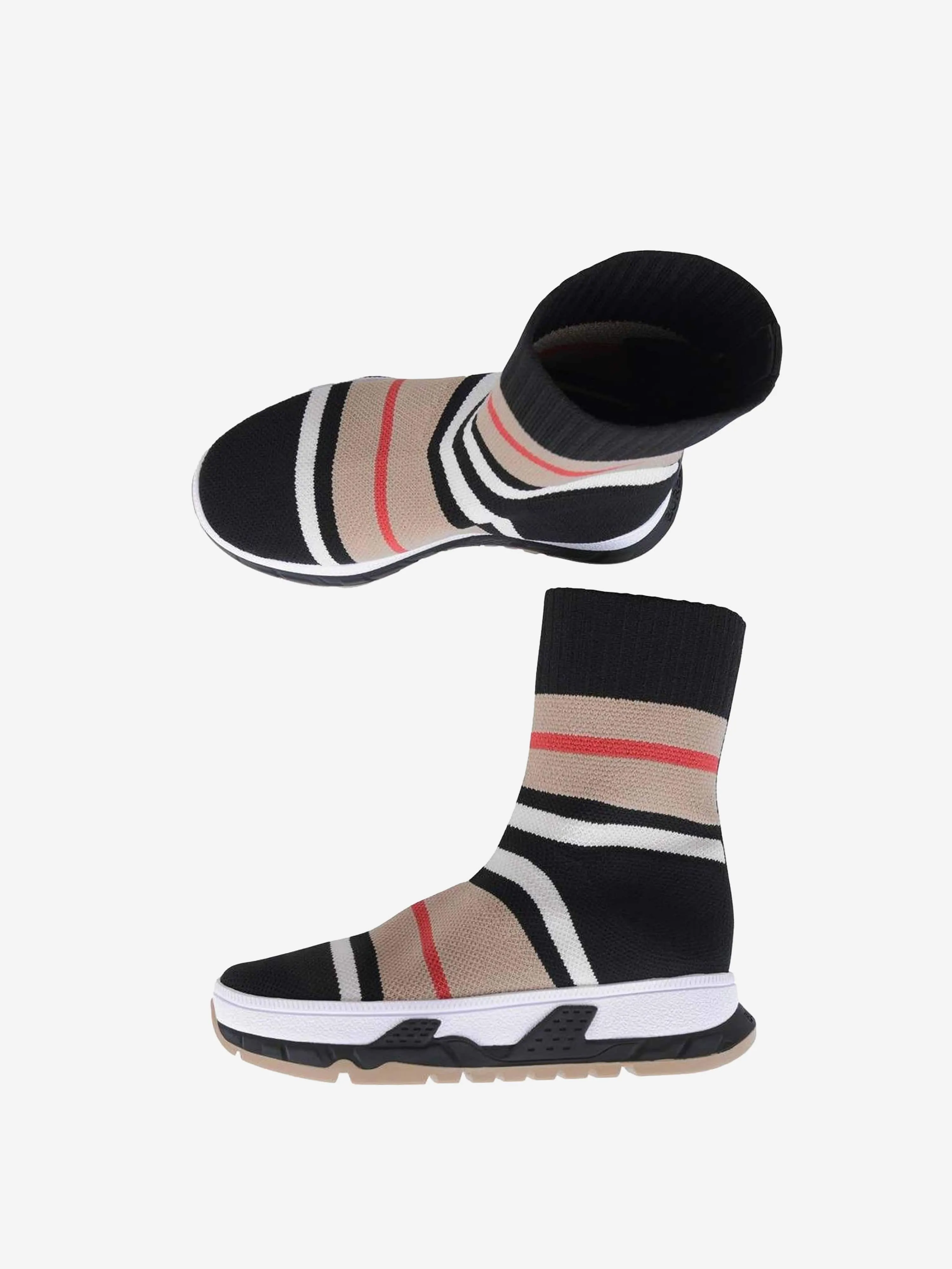 Burberry Striped Sock Trainers