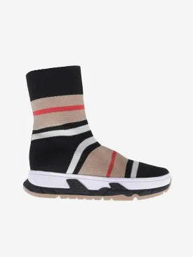 Burberry Striped Sock Trainers