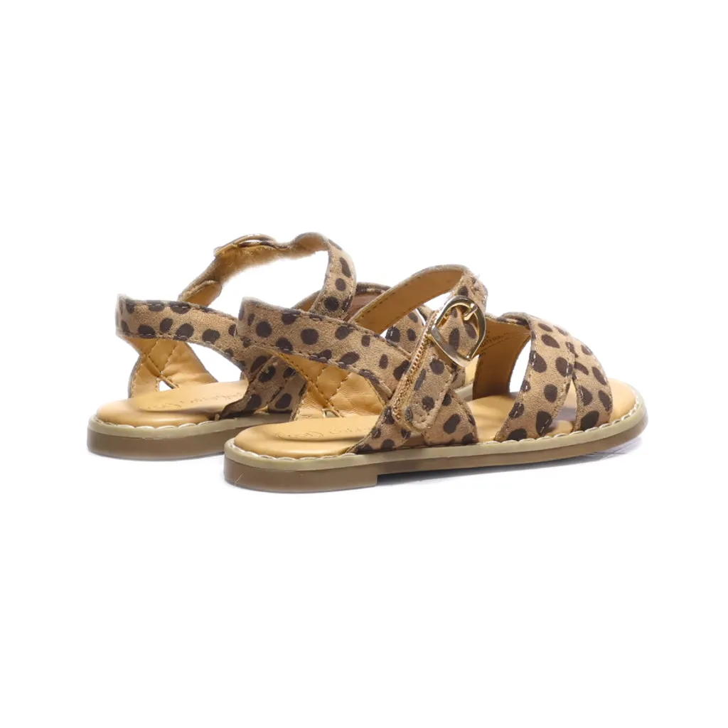 Cat & Jack Flat Sandals Fabric Brown Colour For Kids