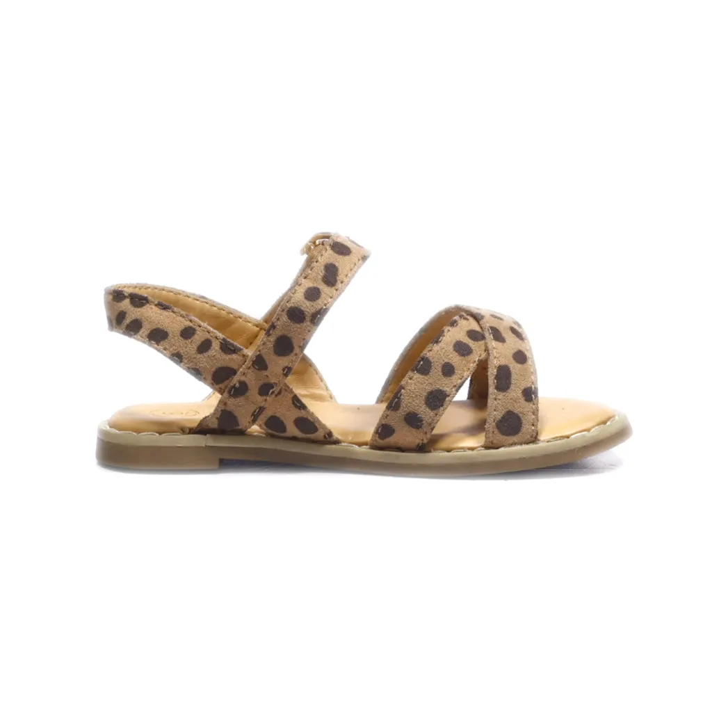 Cat & Jack Flat Sandals Fabric Brown Colour For Kids