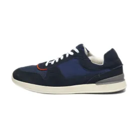 Clarks Low-Top Sneakers Suede Blue Colour For Men