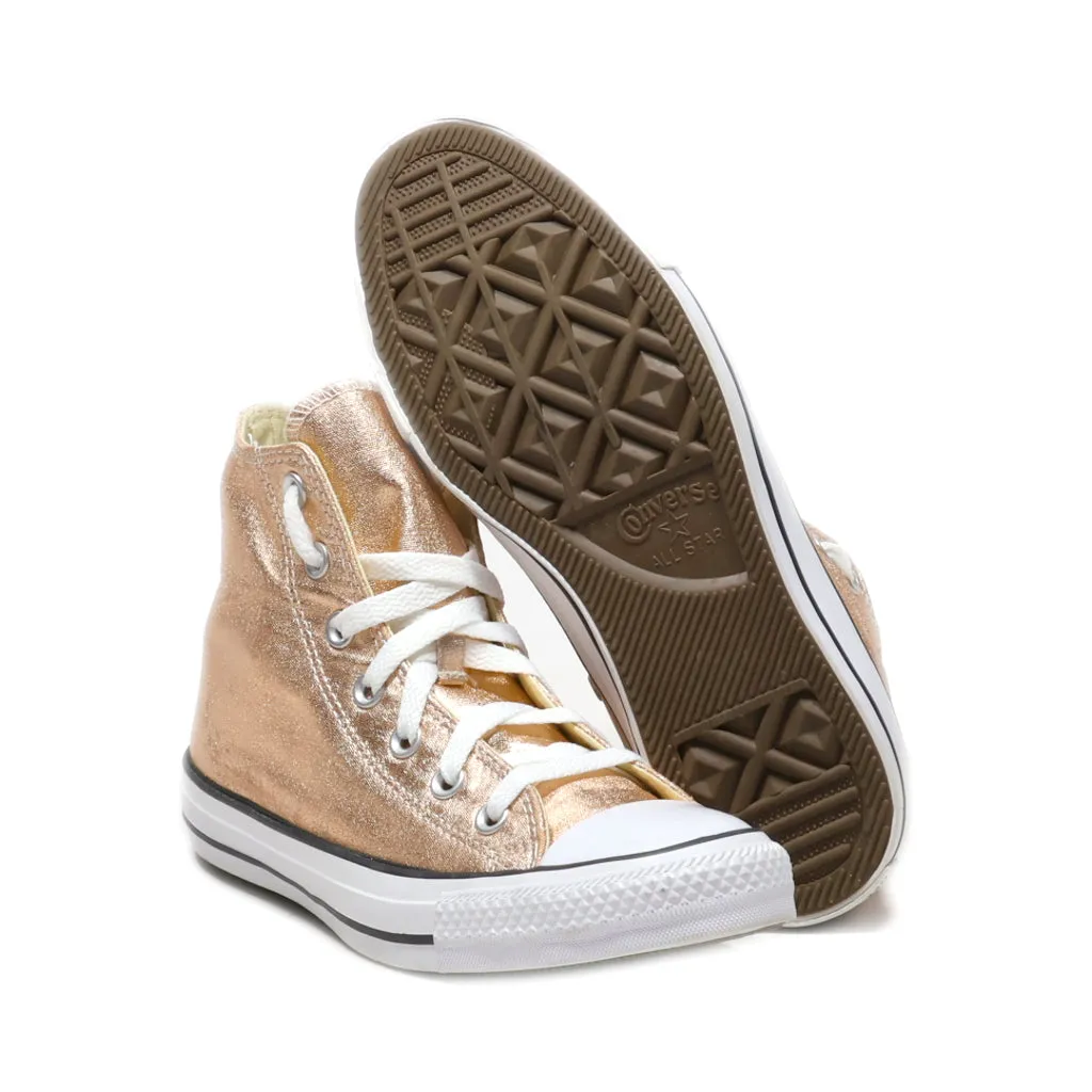 Converse Chuck Taylor All Star High-Top Sneakers Canvas Gold Colour For Women