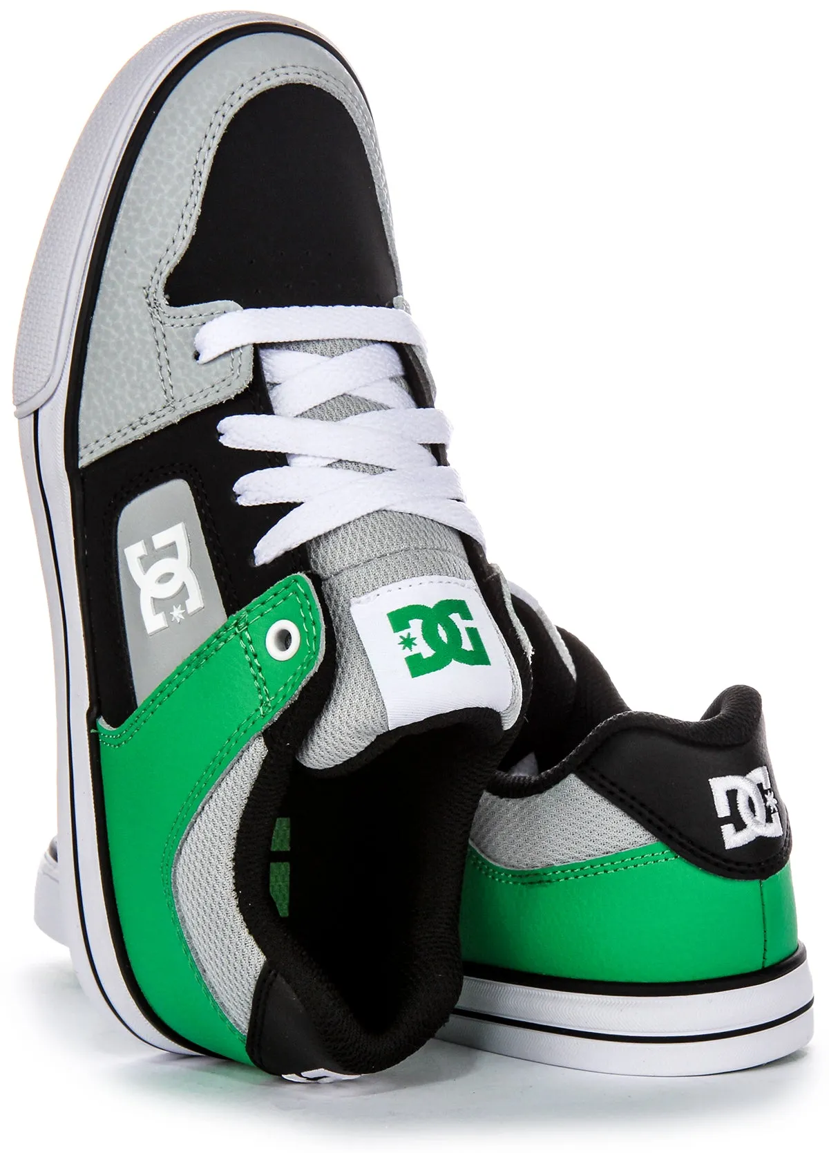 Dc Shoes Pure In Grey Black For Youth