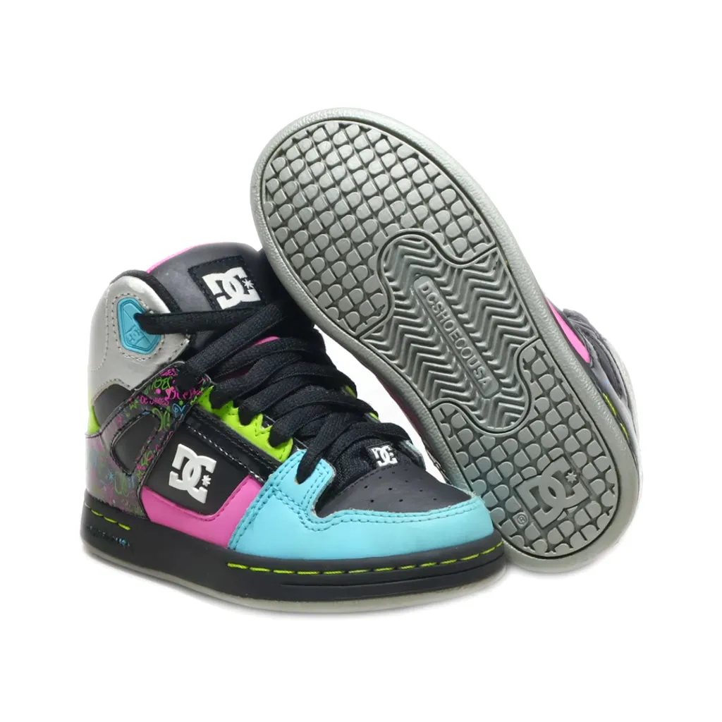 Dc Shoes Rebound High Sneakers Leather Multicolour Colour For Kids