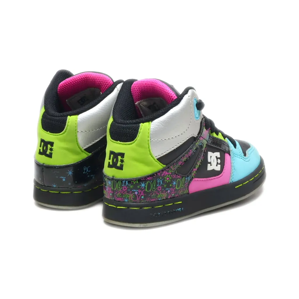 Dc Shoes Rebound High Sneakers Leather Multicolour Colour For Kids