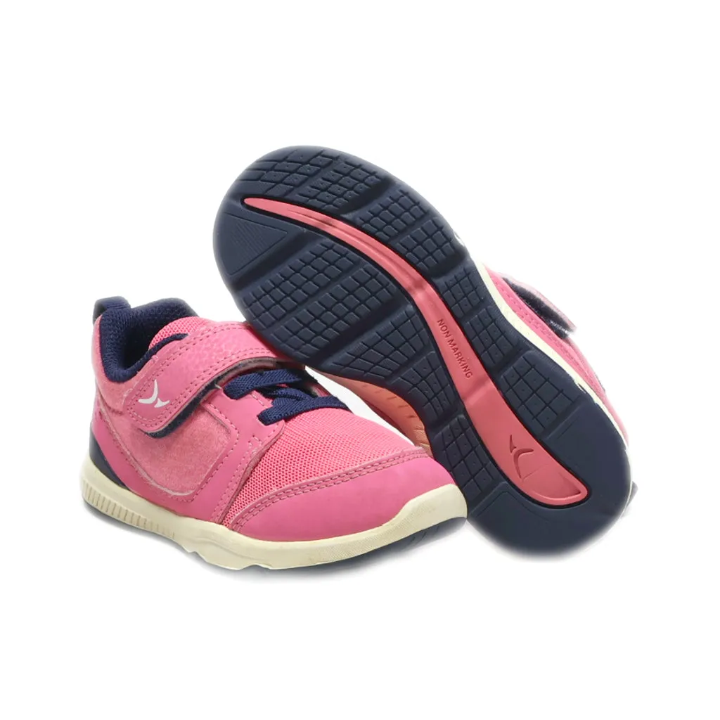 Decathlon 550 I Move Sneakers Leather Pink Colour For Kids