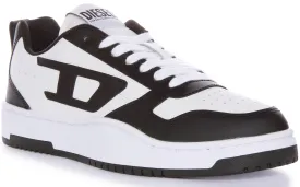 Diesel S Ukiyo V2 Low Trainers In Black White For Men