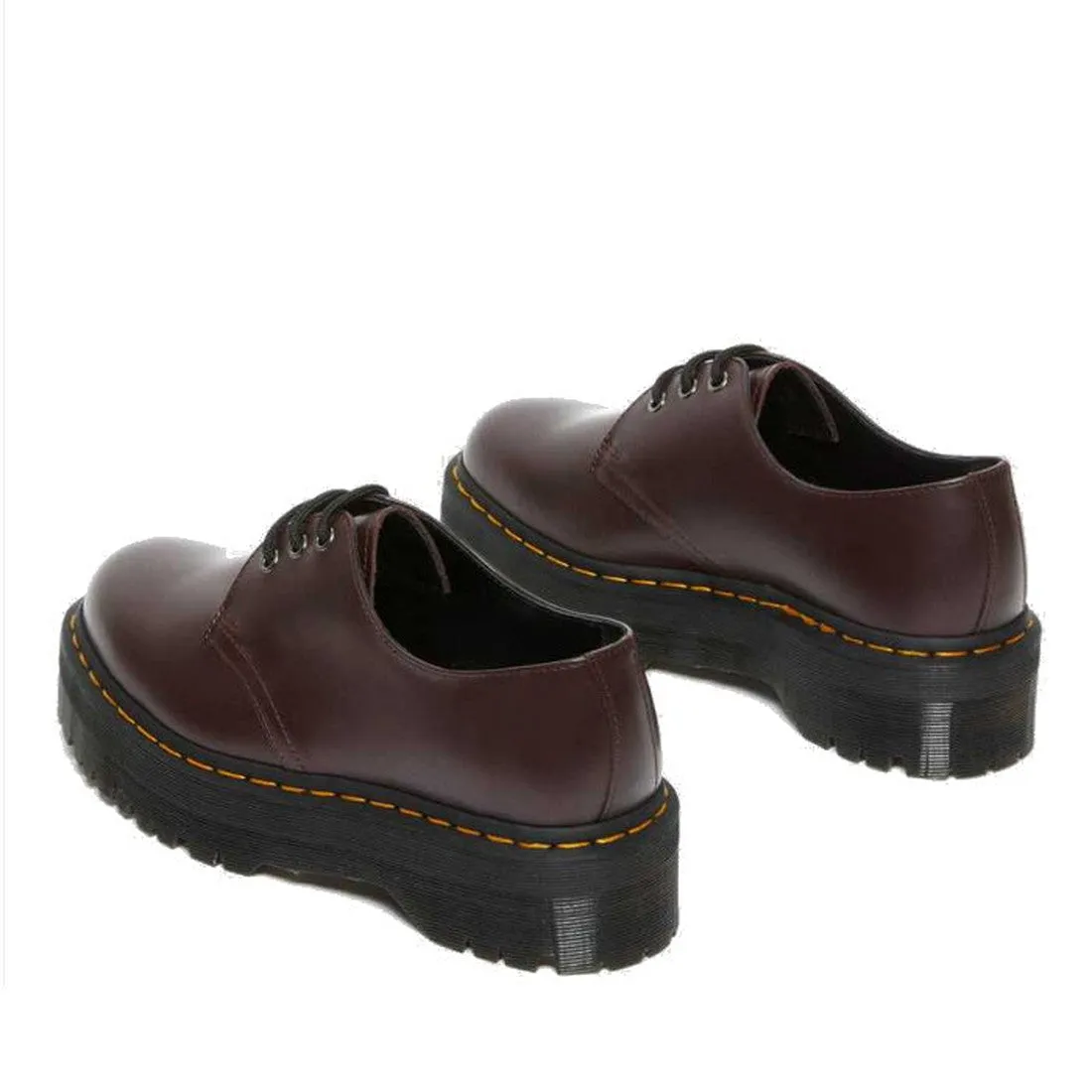 Dr Martens- 1461 Quad Burgundy Red Smooth Leather Oxford Shoe