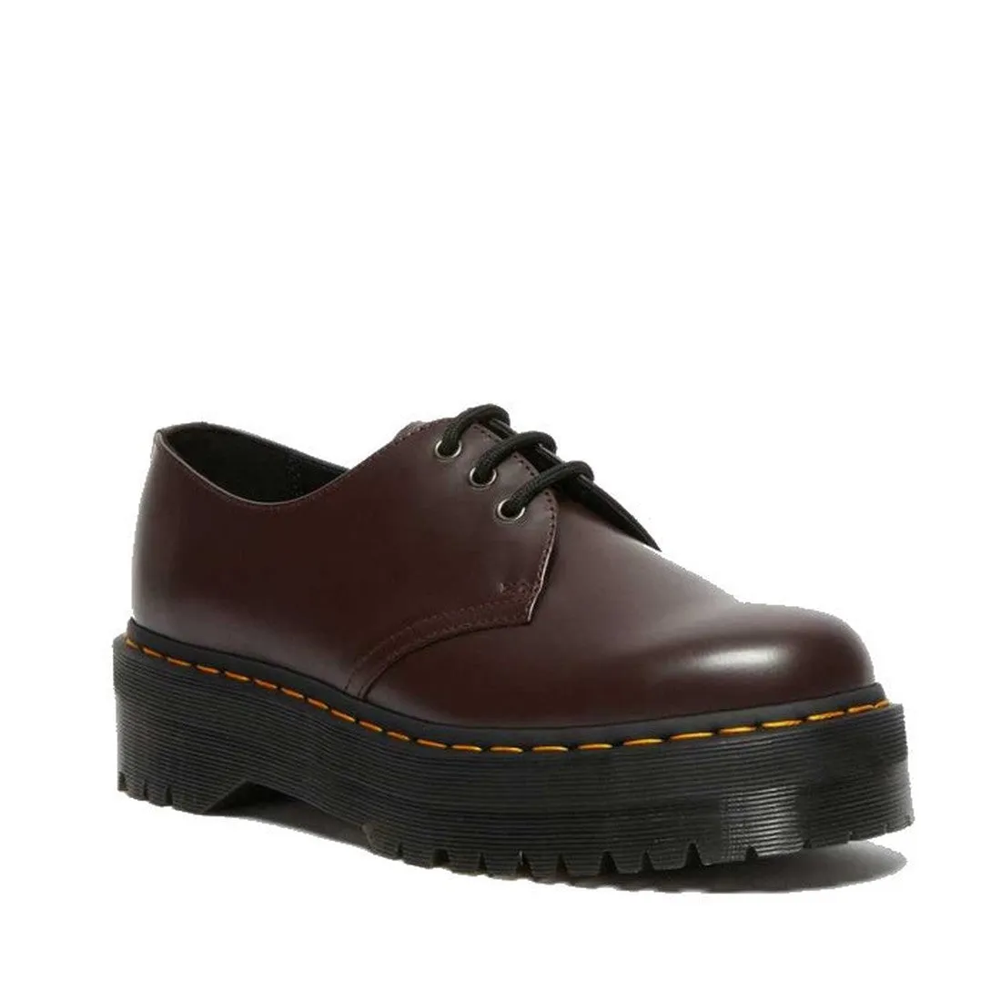 Dr Martens- 1461 Quad Burgundy Red Smooth Leather Oxford Shoe