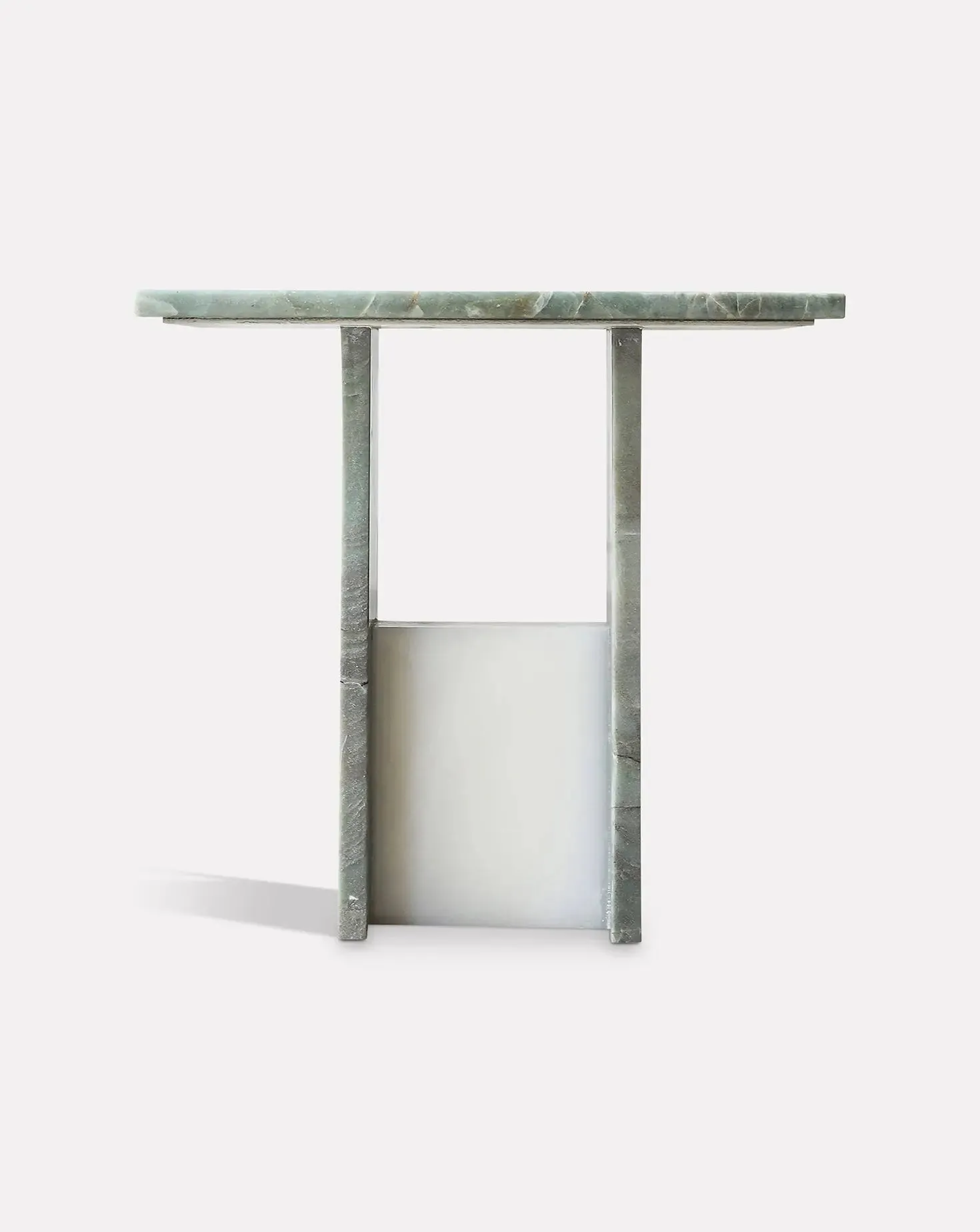 Emerald Quartzite Sculptural Side Table