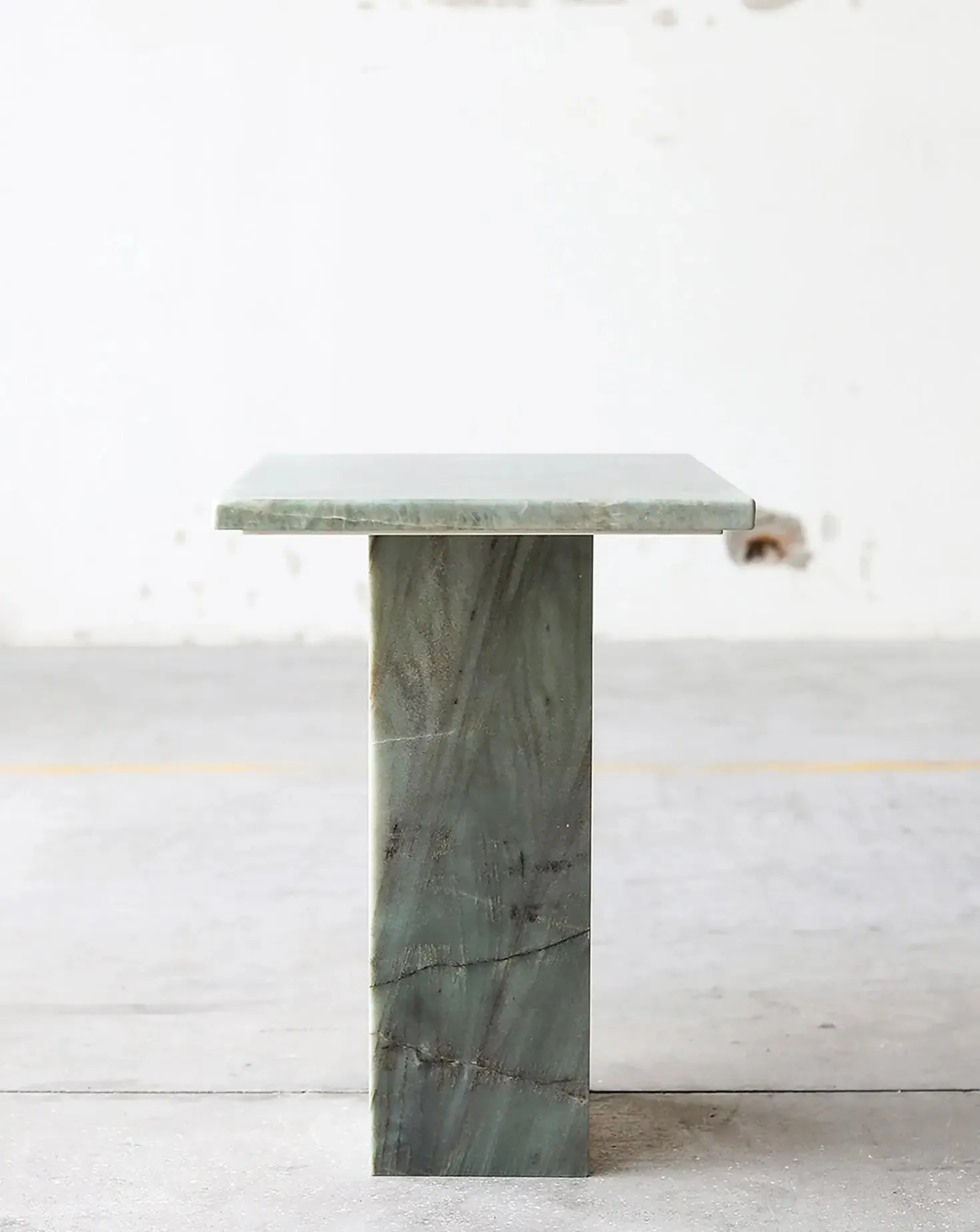 Emerald Quartzite Sculptural Side Table