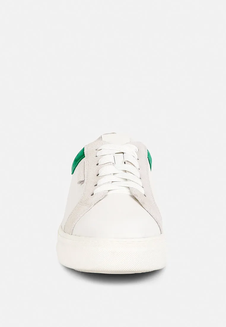 Endler Color Block Leather Sneakers