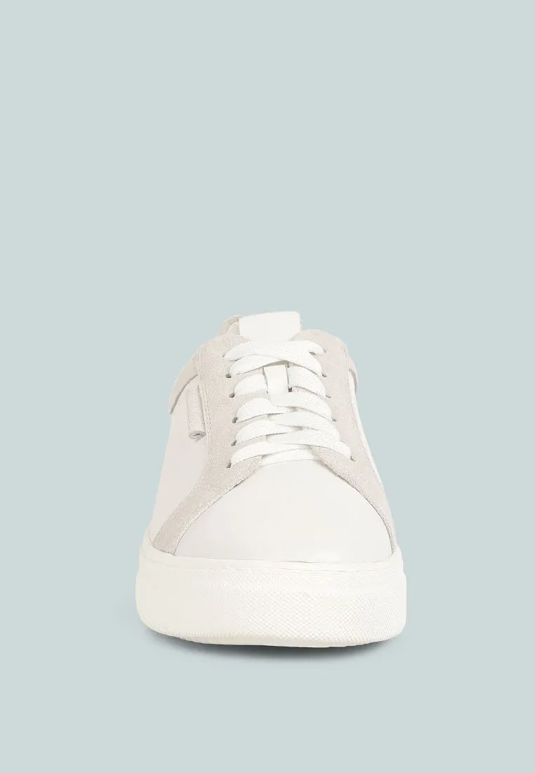 Endler Color Block Leather Sneakers