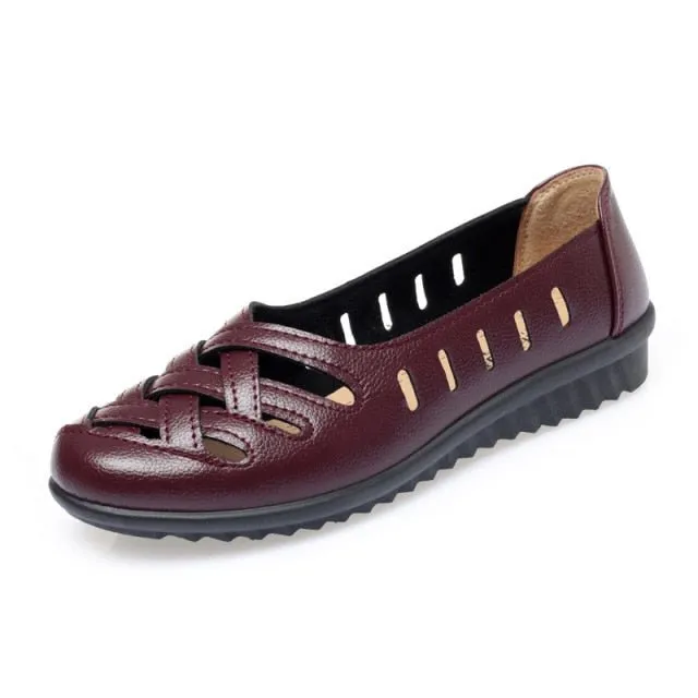 FEERLDI Breathable Leather Flat Multi Style Loafer Shoes