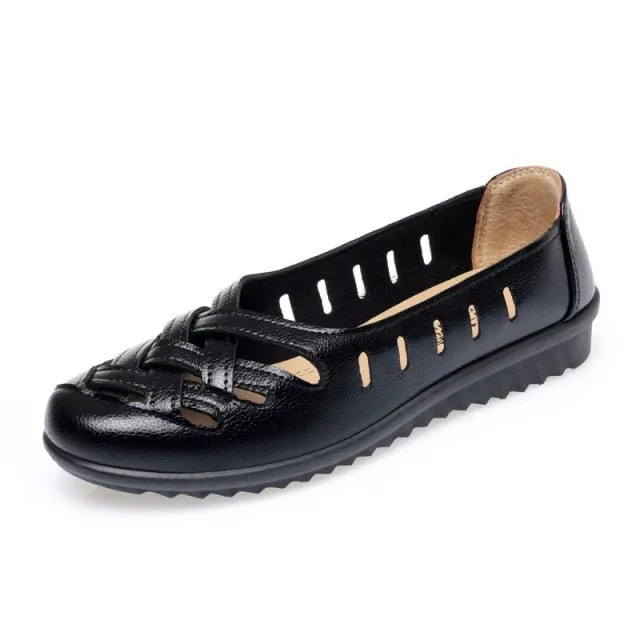 FEERLDI Breathable Leather Flat Multi Style Loafer Shoes