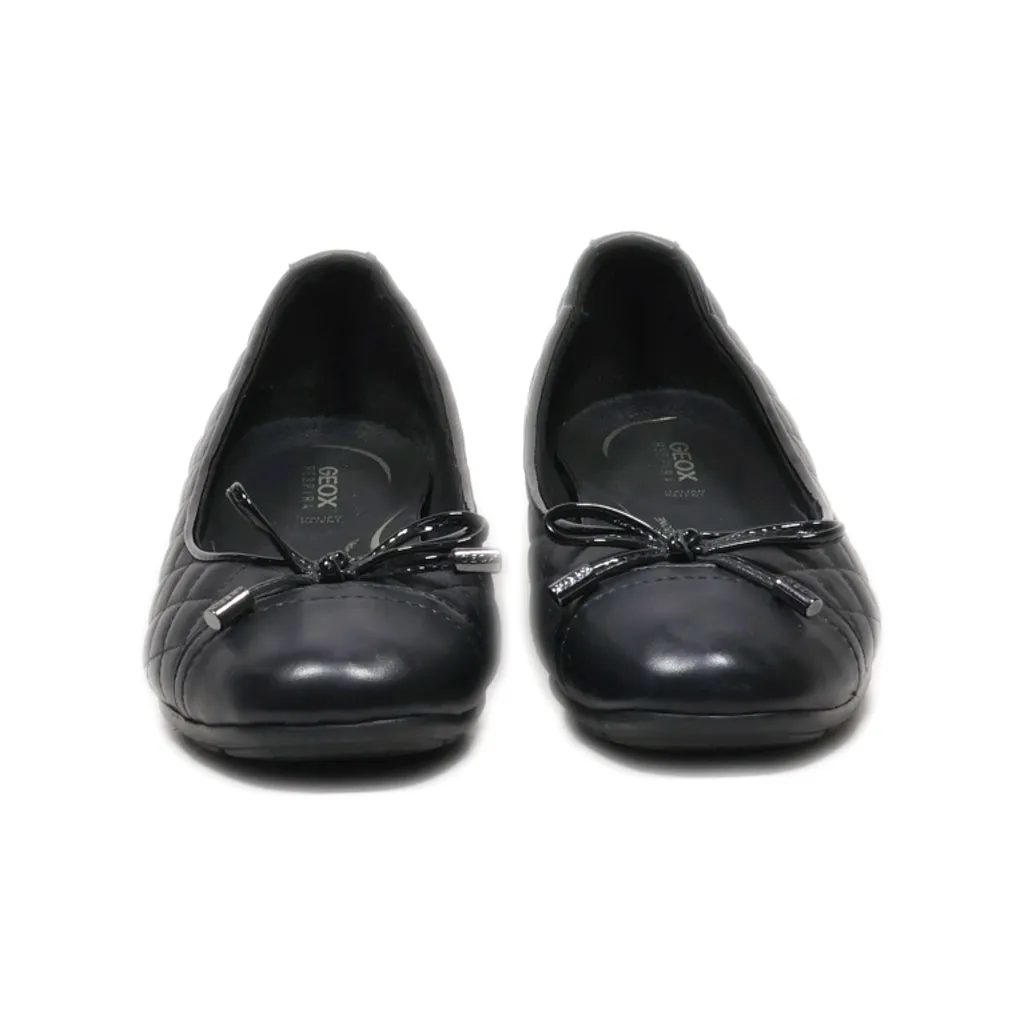 Geox Ballerinas Pu Leather Black Colour For Women