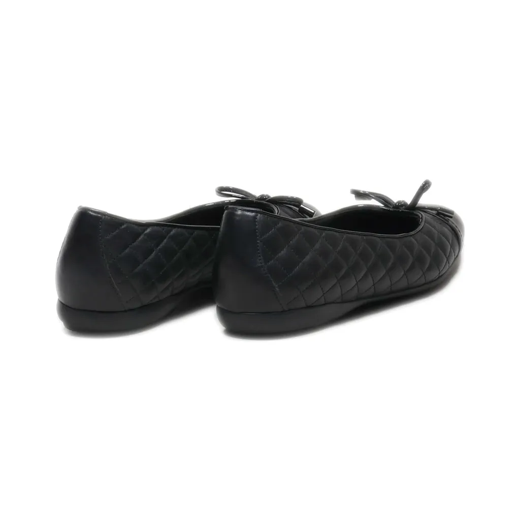 Geox Ballerinas Pu Leather Black Colour For Women