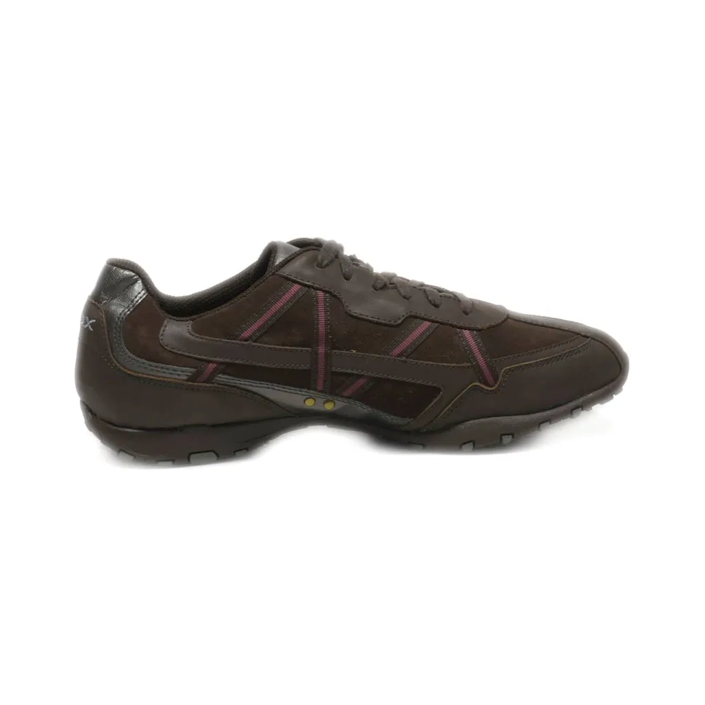 Geox Lace Ups Suede Brown Colour For Women