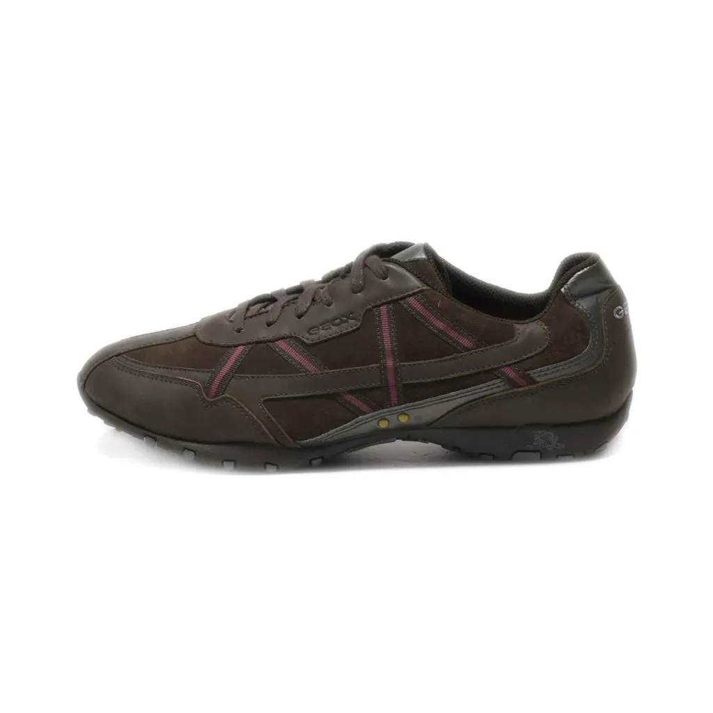 Geox Lace Ups Suede Brown Colour For Women