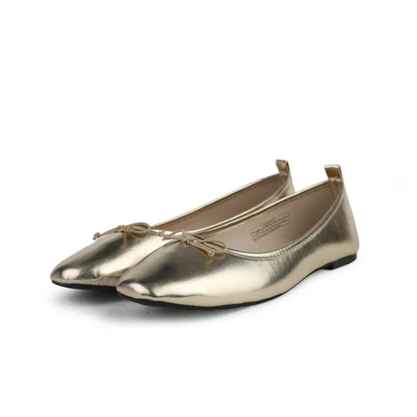 GOLD SHINNING METALLIC BALLERINA