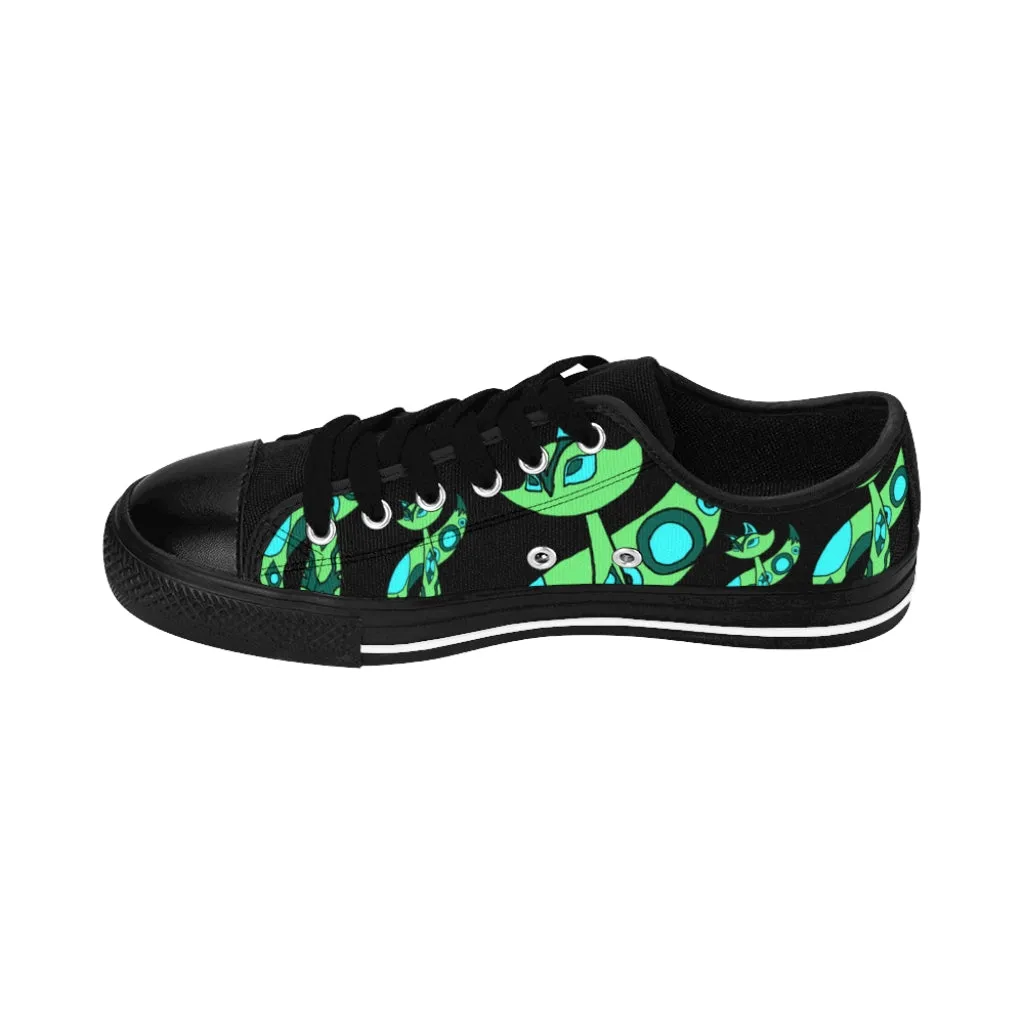 Green Cat Women's Sneakers