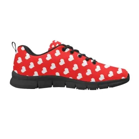 Heart Red Women's Breathable Running Shoes