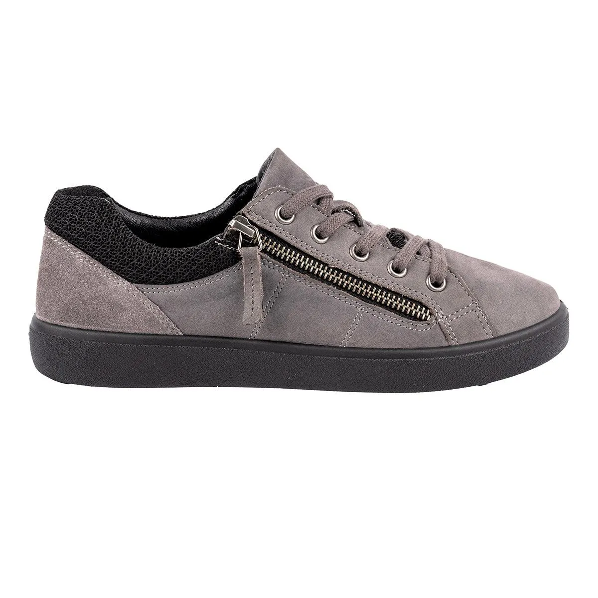 Hotter Chase Low-Top Sneakers Leather Grey Colour For Women