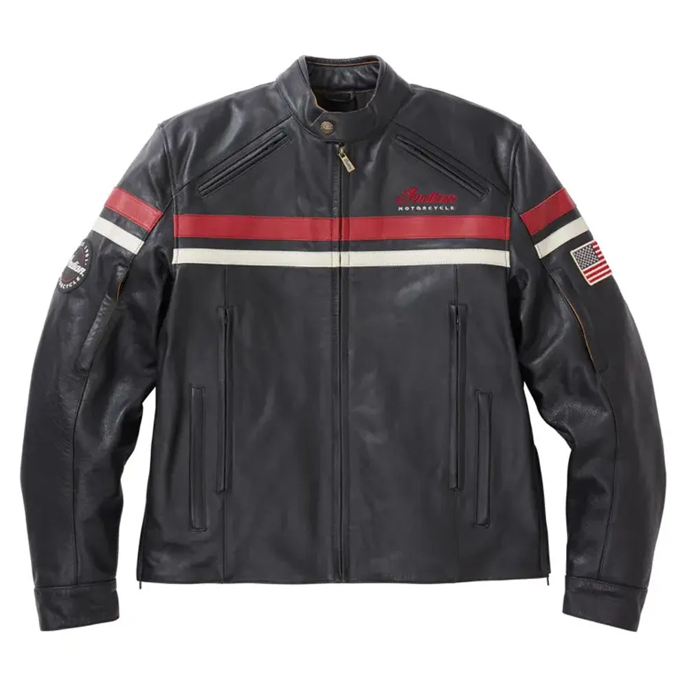 Indian Motorcycle  Mens Freeway Jacket 2 Warm Soft Comfortable Durable Black