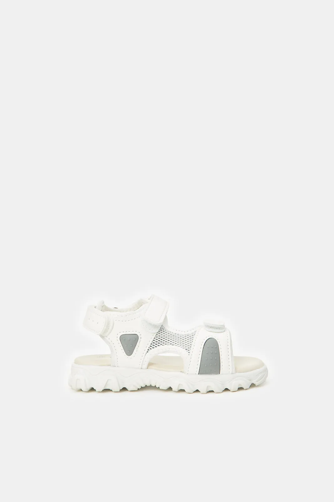 Infant Boys White Sport Sandals