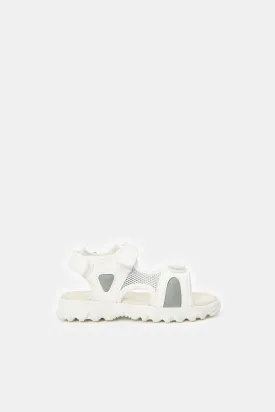 Infant Boys White Sport Sandals