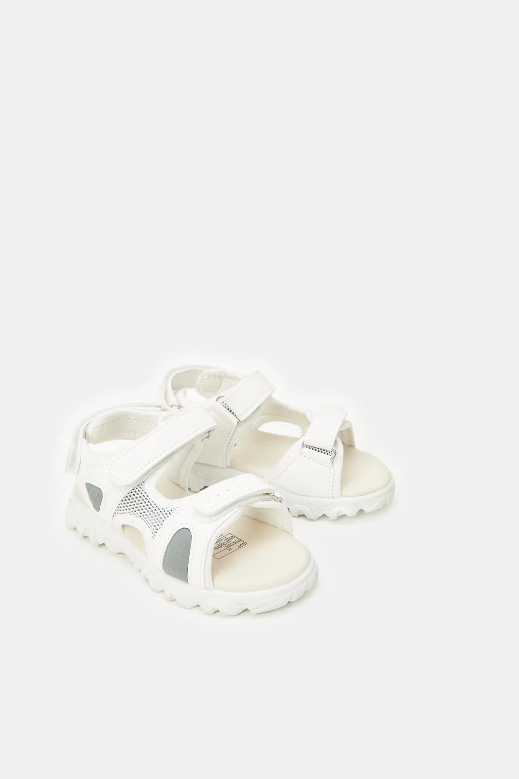 Infant Boys White Sport Sandals