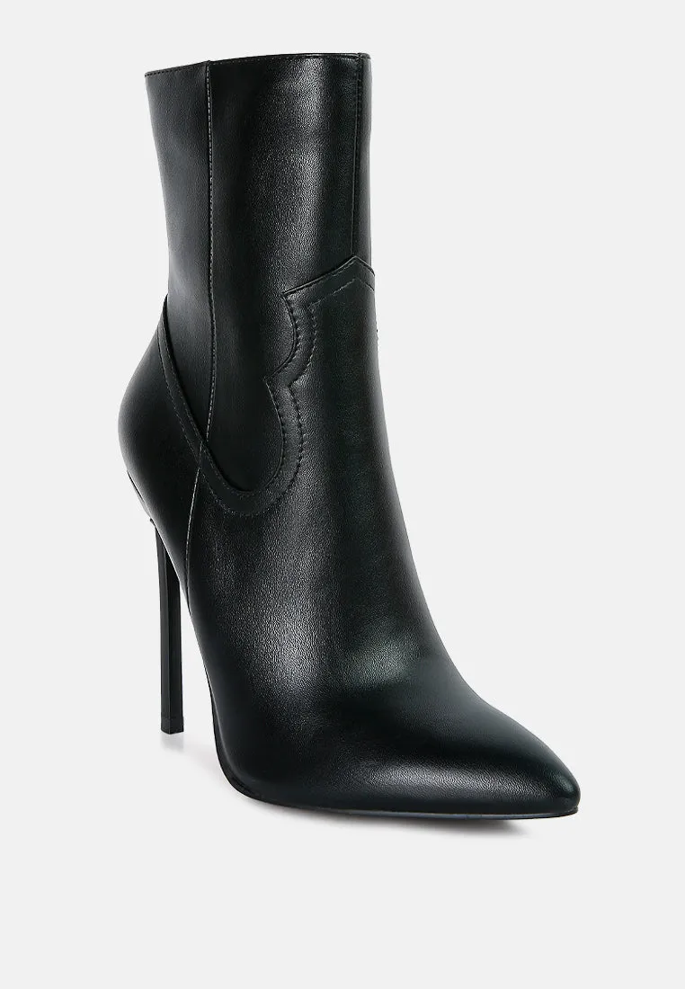 Jenner High Heel Cowboy Ankle Boots