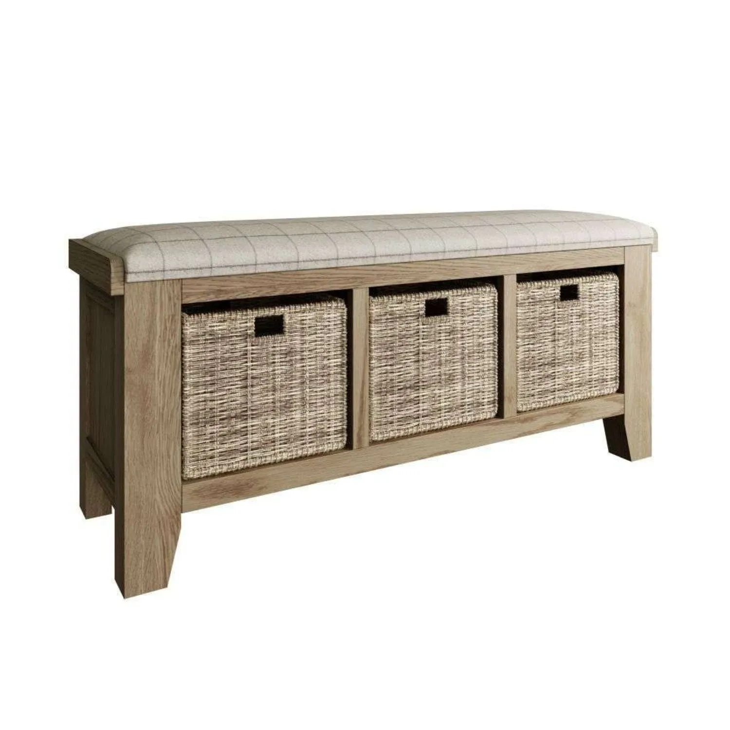 Kettle Home Smoked Oak Hall Bench