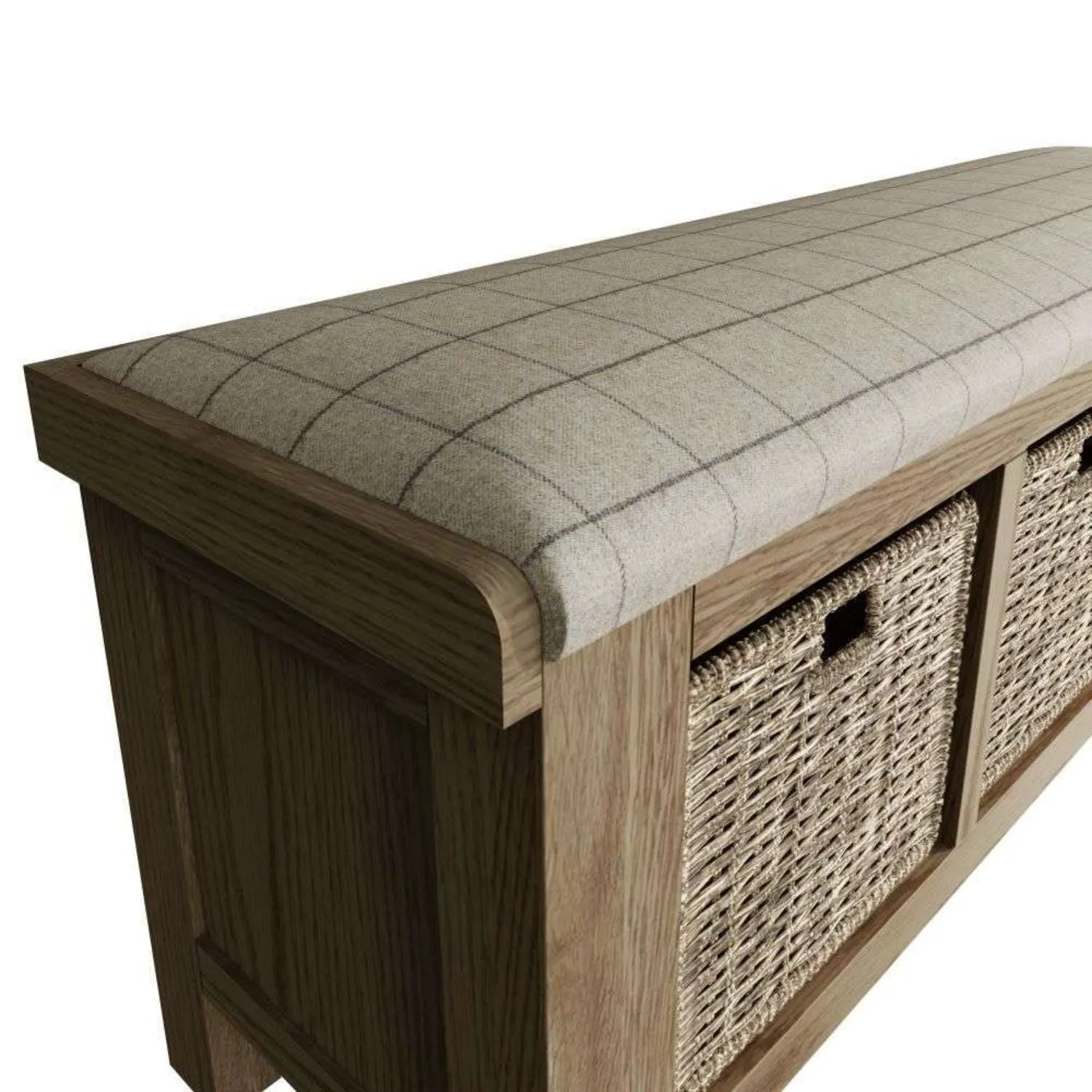 Kettle Home Smoked Oak Hall Bench