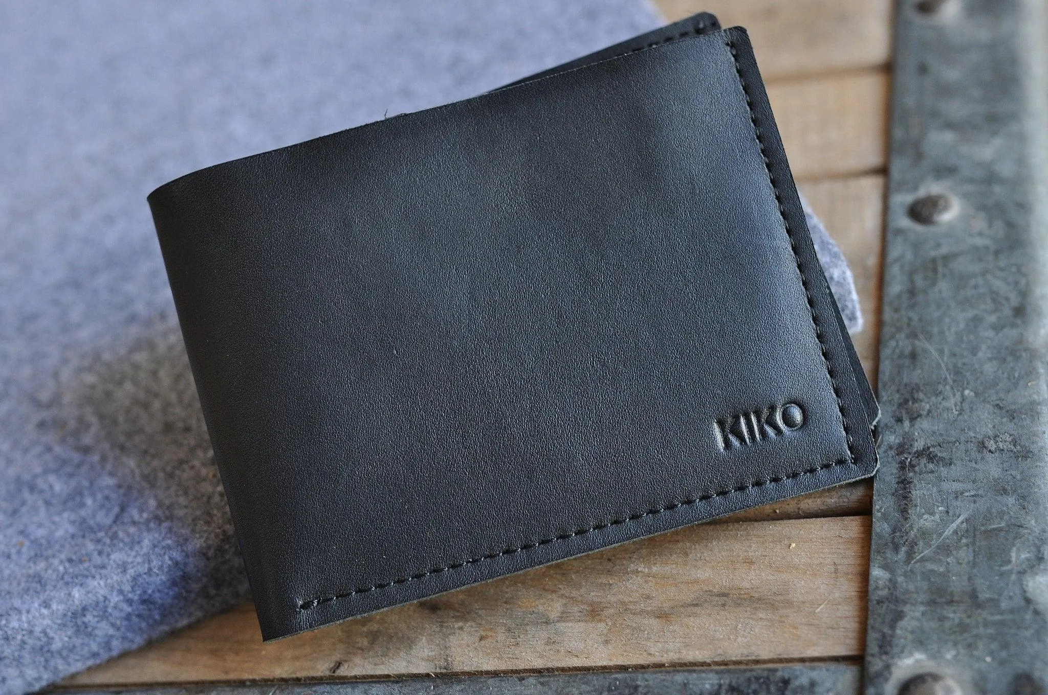 Kiko-leather-Sleek Bifold Wallet